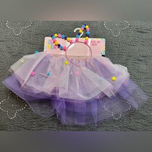 Luv Her Girls Tutu/Headband Set NWT One Size